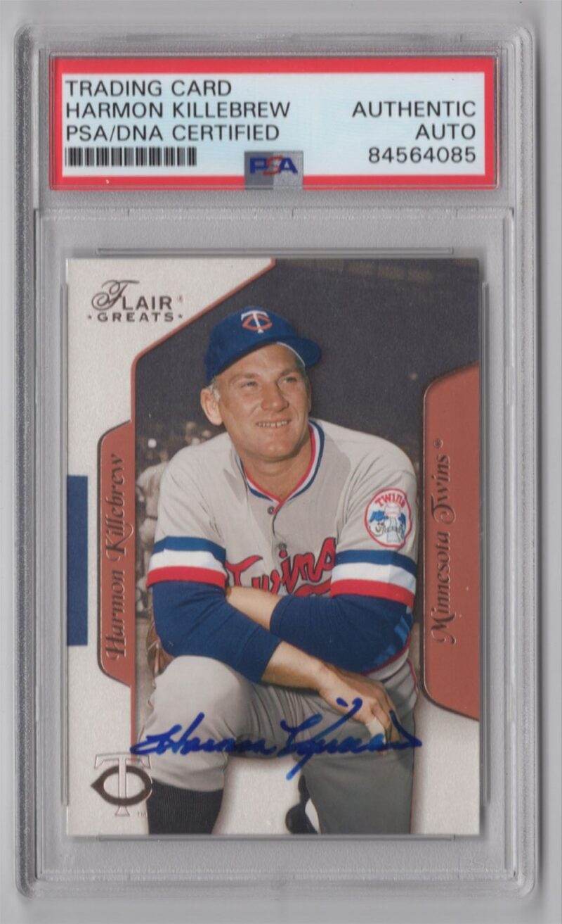 2003 FLEER HARMON KILLEBREW AUTO PSA MINNESOTA TWINS #3