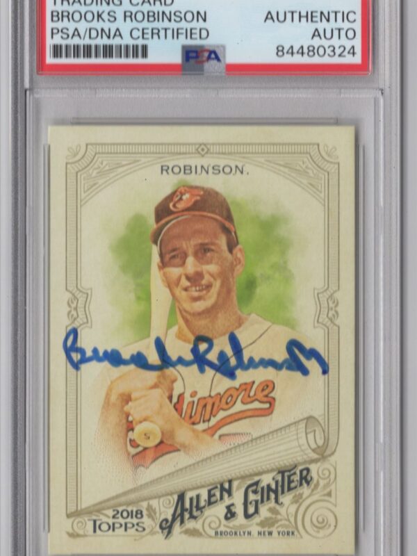 2018 ALLEN & GINTER BROOKS ROBINSON AUTO PSA BALTIMORE ORIOLES #261