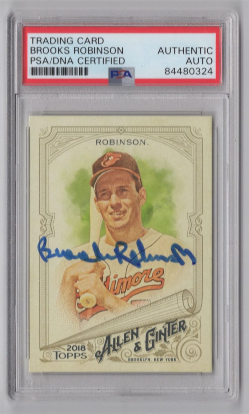 2018 ALLEN & GINTER BROOKS ROBINSON AUTO PSA BALTIMORE ORIOLES #261