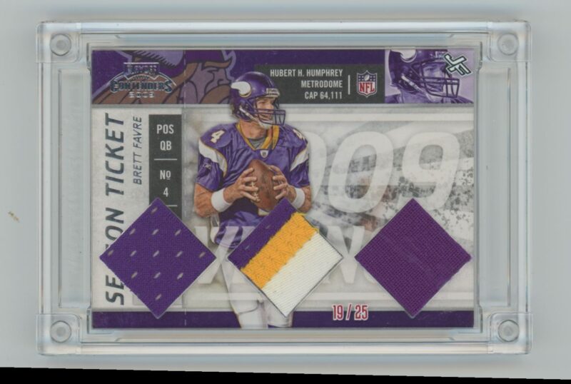 2022 SPORTS CARDS BRETT FAVRE MINNESOTA VIKINGS #BF1109 19 OF 25 JERSEY FUSION