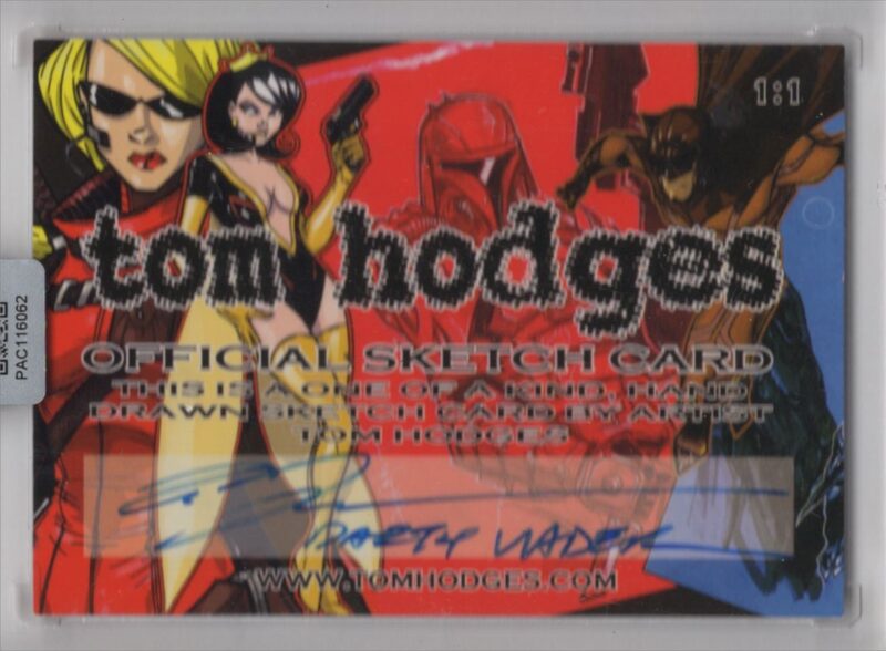2023 TOM HODGES DARTH VADER AUTO PRISTINE STAR WARS HAND SKETCH 1 OF 1 286512150910 2