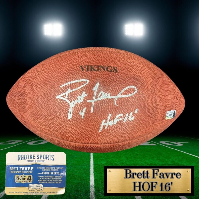 Brett Favre Autographed Signed Wilson NFL football