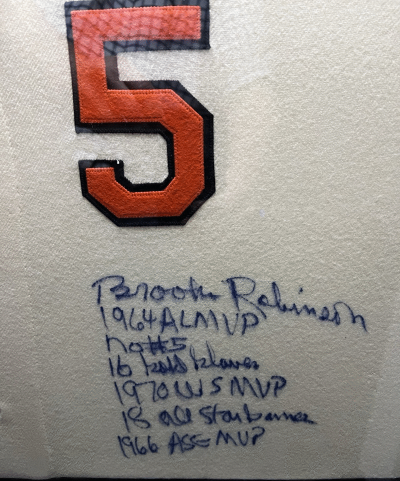Brooks Robinson Autographed framed Orioles Mitchell Ness MLB Jersey 286446970920 3