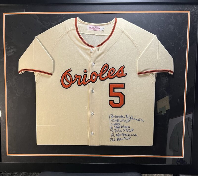 Brooks Robinson Autographed framed Orioles Mitchell Ness MLB Jersey 286446970920