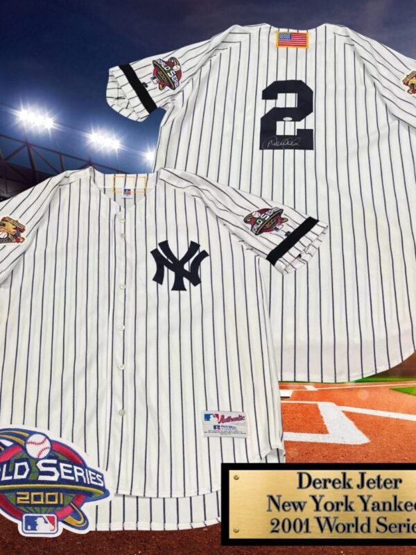 Derek Jeter Autographed 2001 World Series - September 11 Tribute Jersey