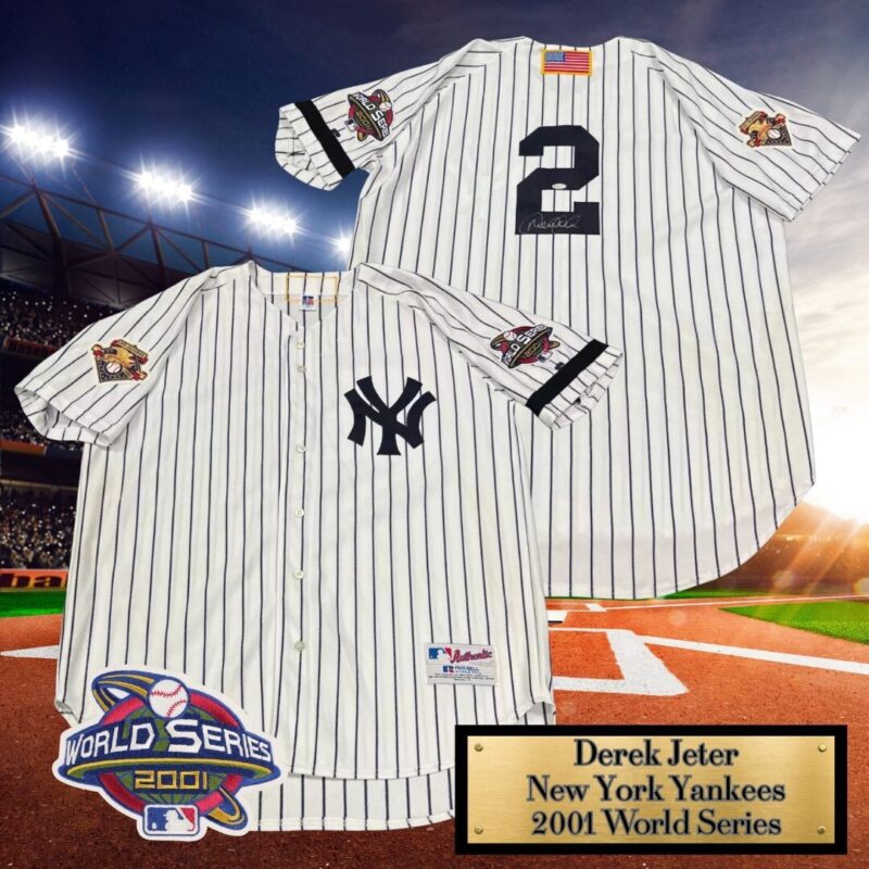 Derek Jeter Autographed 2001 World Series - September 11 Tribute Jersey