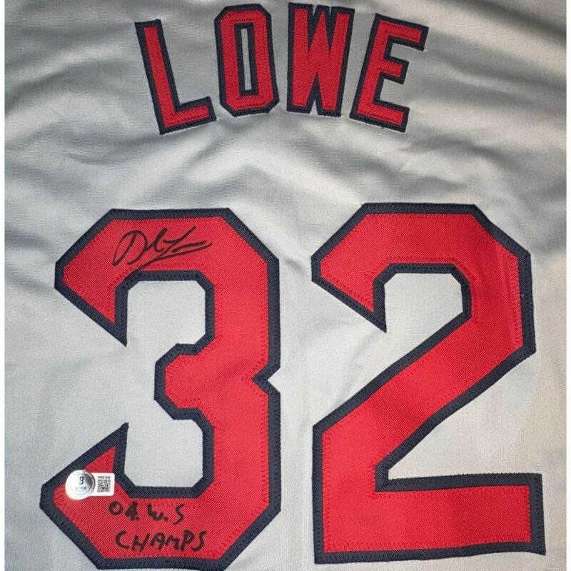 Derek Lowe Autographed Boston Red Sox MLB Jersey - Image 5