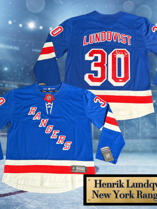 Henrik Lundqvist Autographed New York Rangers Jersey