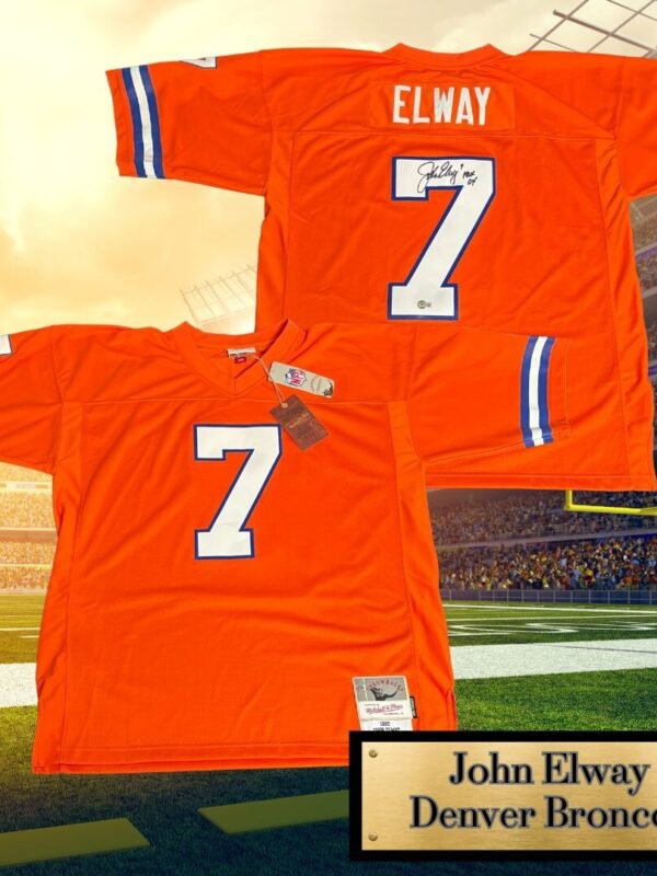 John Elway HOF '04 Autographed Denver Broncos Mitchell & Ness NFL Jersey