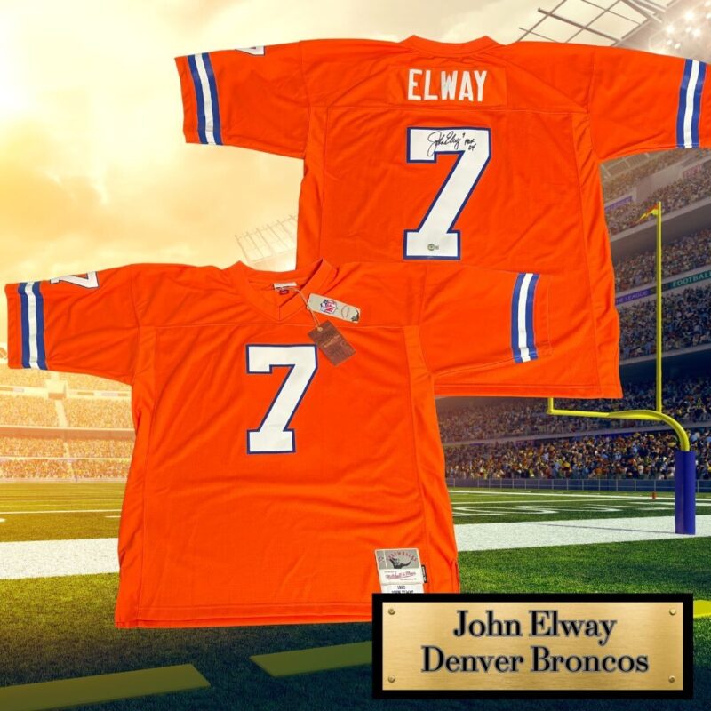 John Elway HOF '04 Autographed Denver Broncos Mitchell & Ness NFL Jersey