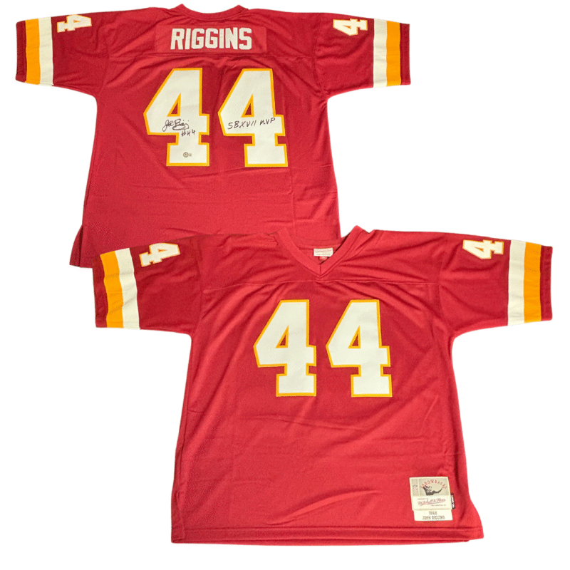 John Riggins SB XVII MVP Autographed Mitchell & Ness Washington Redskins Jersey - Image 3