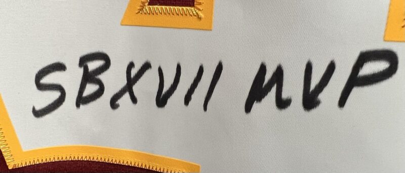 John Riggins SB XVII MVP Autographed Mitchell & Ness Washington Redskins Jersey - Image 6