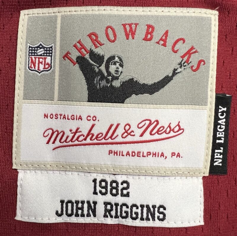 John Riggins SB XVII MVP Autographed Mitchell & Ness Washington Redskins Jersey - Image 8