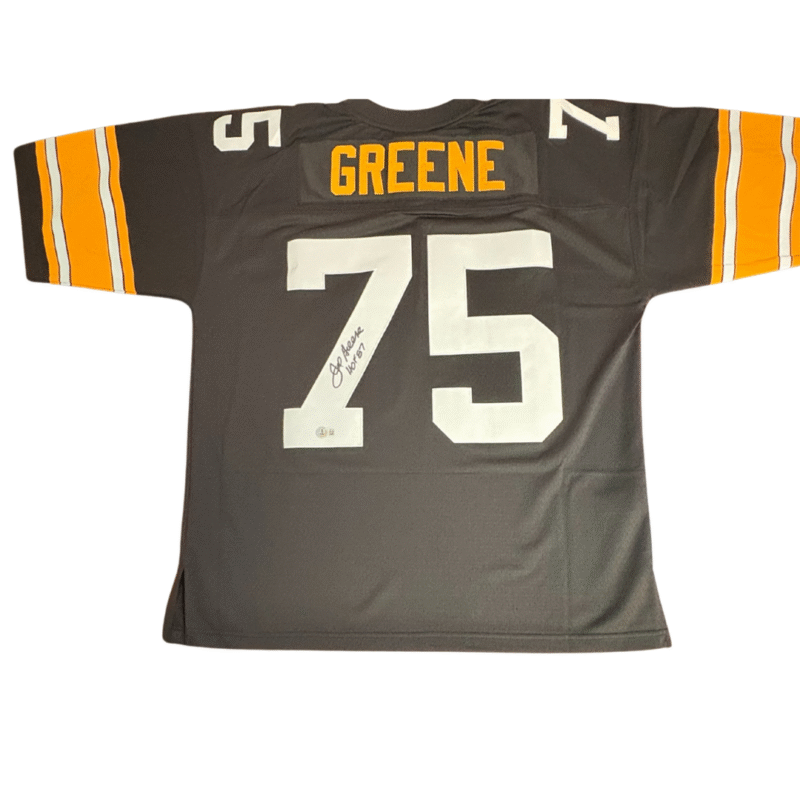 "Mean" Joe Greene HOF '87 Autographed Pittsburgh Steelers Mitchell & Ness Jersey - Image 3