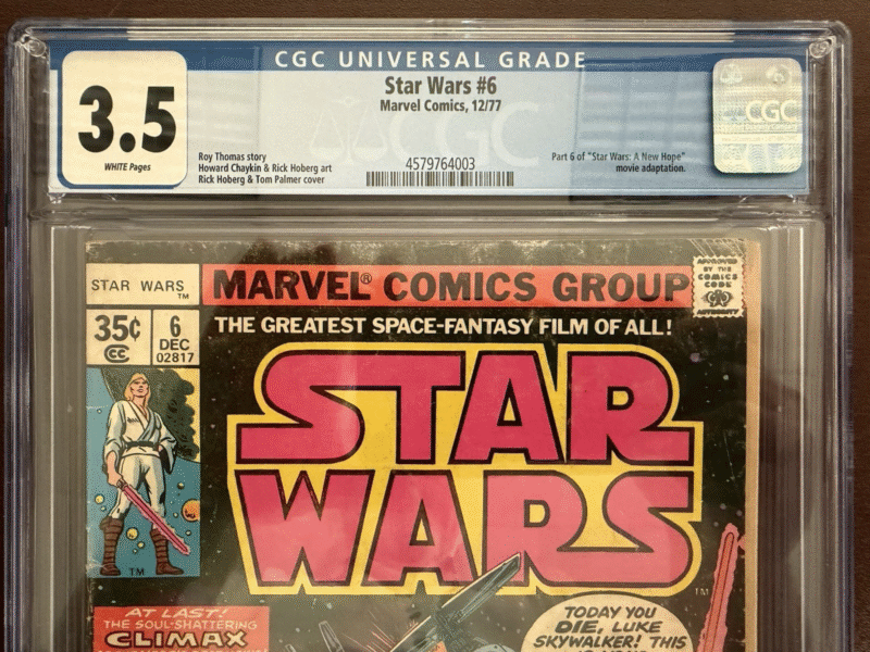 Original 1977 Star Wars Comic 6 CGC JSA 286731912660 2