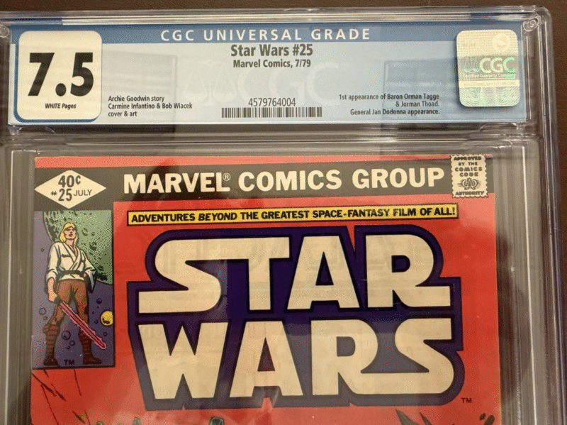 Original 1979 Star Wars Comic 25 CGC JSA 286731920780 2