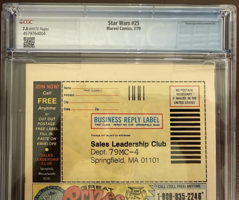 Original 1979 Star Wars Comic 25 CGC JSA 286731920780 5