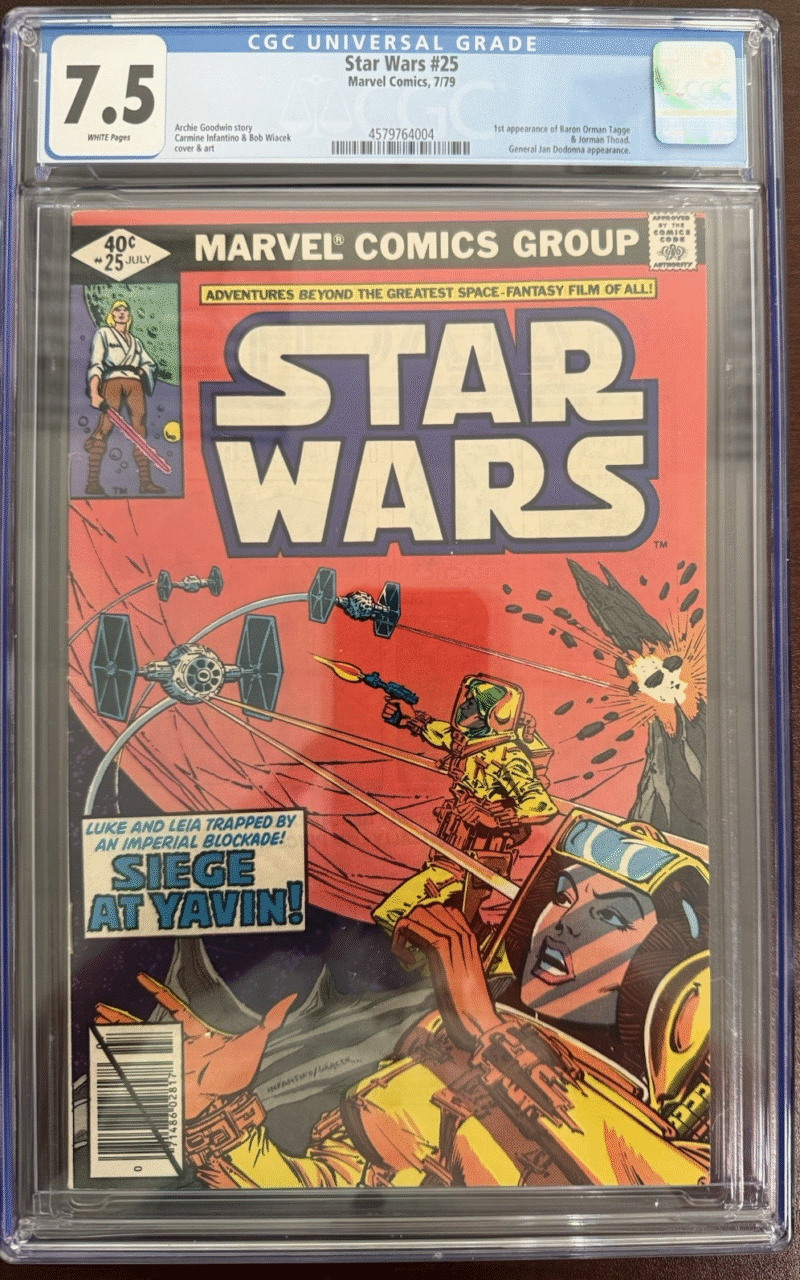 Original 1979 Star Wars Comic 25 CGC JSA 286731920780