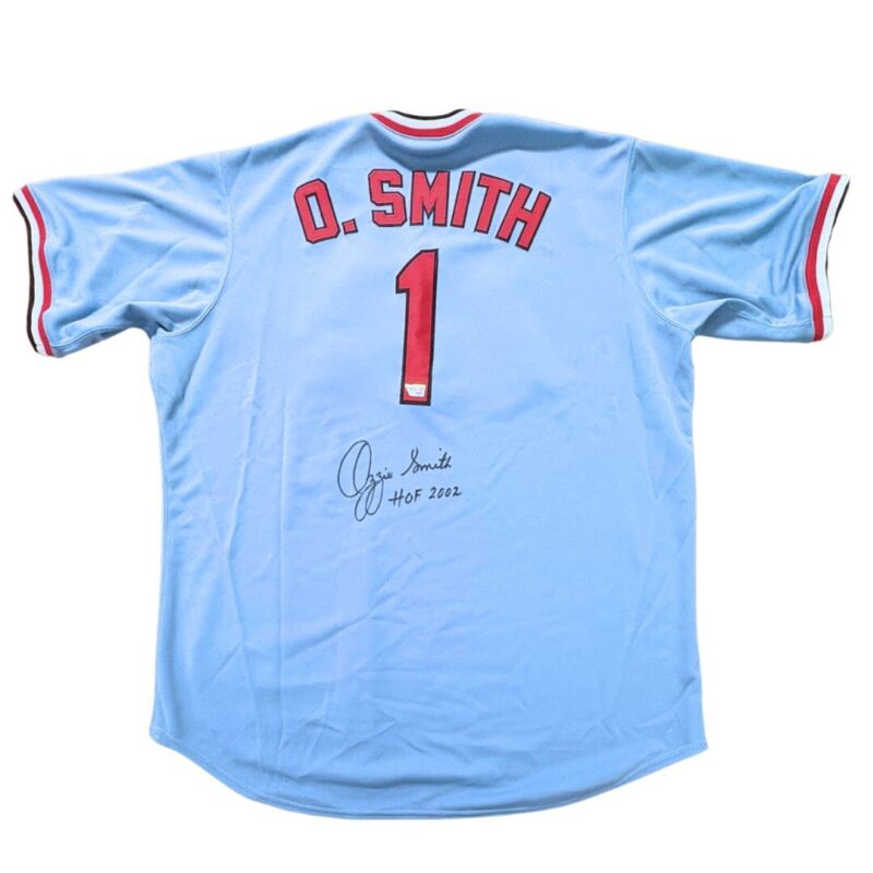 Ozzie Smith Autographed St. Louis Cardinals Jersey - Image 4