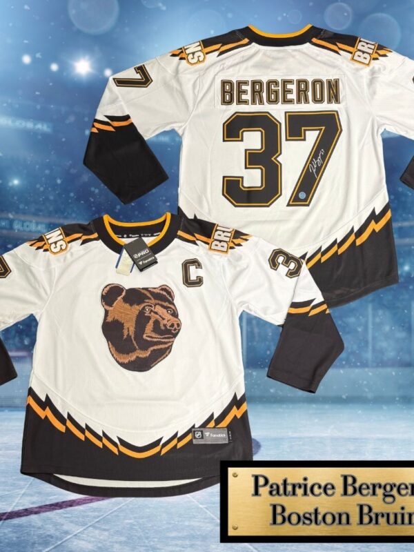 Patrice Bergeron Autographed Boston Bruins Fanatics NHL Jersey