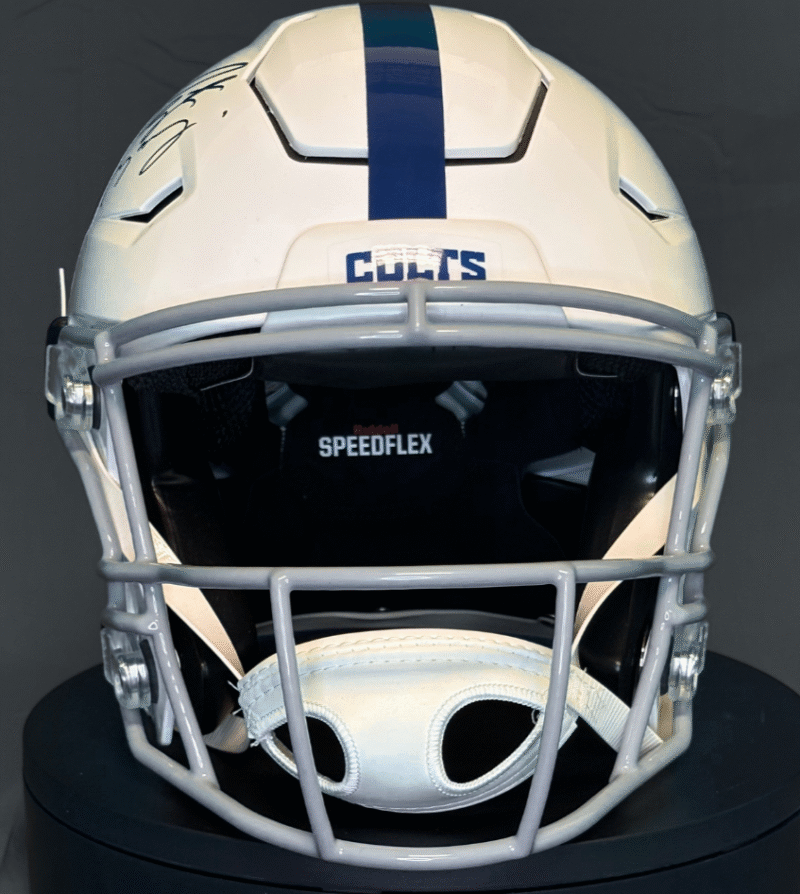 Peyton Manning Autographed signed on-field Indianapolis Colts NFL Helmet - Image 3