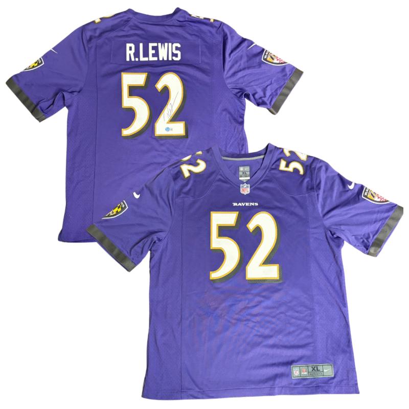 Ray Lewis Autographed Baltimore Ravens NFL Nike Jersey - Image 3