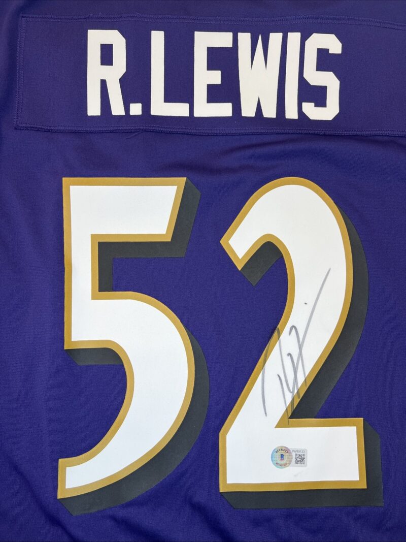 Ray Lewis Autographed Baltimore Ravens NFL Nike Jersey - Image 4