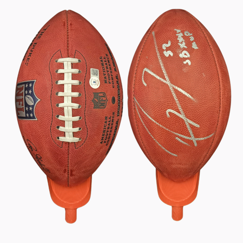 Ray Lewis Autographed "The Duke" NFL Game Ball Football Inscribed "SB XXXV MVP" - Image 4