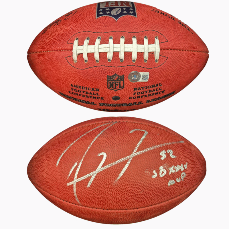 Ray Lewis Autographed "The Duke" NFL Game Ball Football Inscribed "SB XXXV MVP" - Image 5