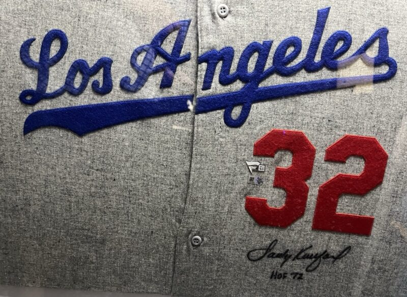 Sandy Koufax autographed signed framed L.A. Dodgers Mitchell & Ness Jersey - Image 6