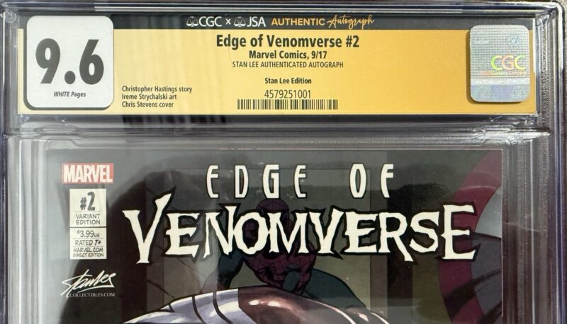 Stan Lee Autographed Signed Marvel Comic Venom 2 CGC 286740571520 6