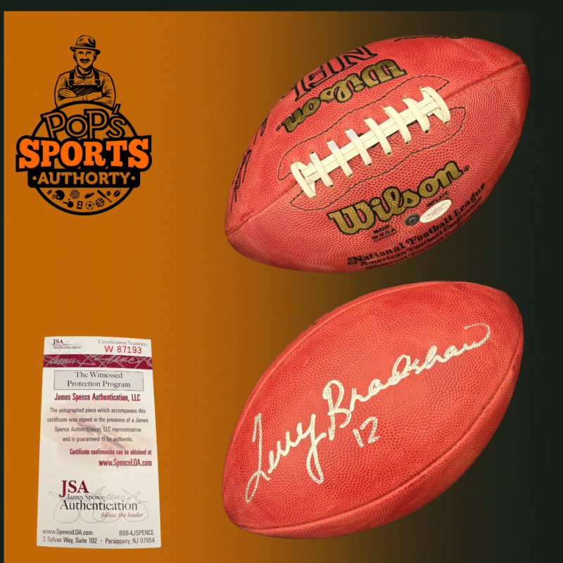 Terry Bradshaw Autographed & Inscribed "12" Wilson NFL Football - Image 3
