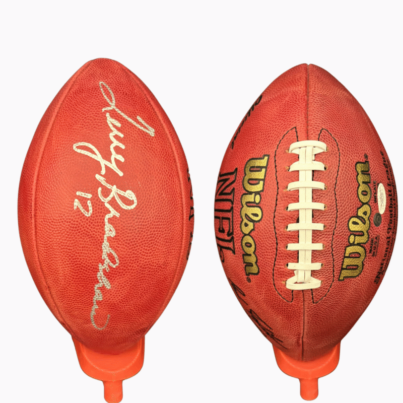 Terry Bradshaw Autographed & Inscribed "12" Wilson NFL Football - Image 4