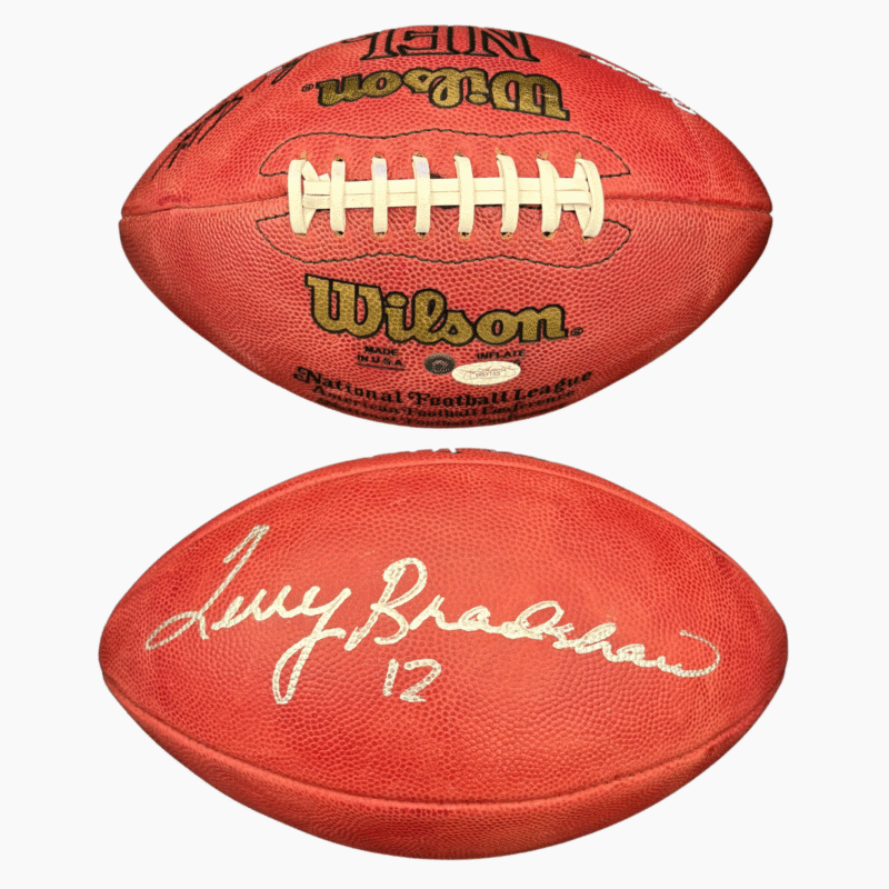 Terry Bradshaw Autographed & Inscribed "12" Wilson NFL Football - Image 5