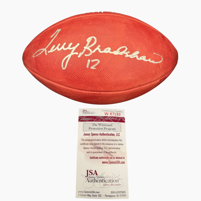 Terry Bradshaw Autographed & Inscribed "12" Wilson NFL Football - Image 6