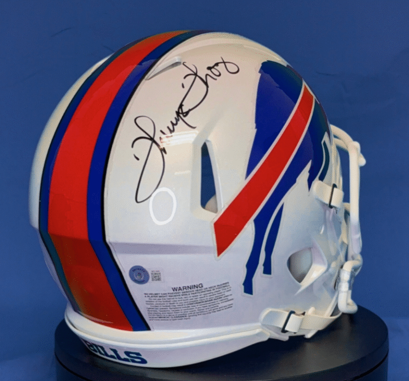 Thurman Thomas Autographed on-field Buffalo Bills Helmet - Image 5