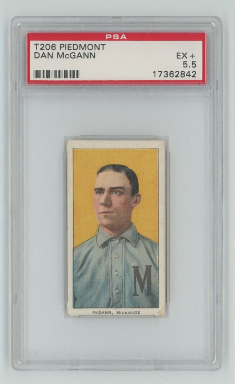 1909 PIEDMONT WHITE BORDER DAN MCGANN PSA 5.5 MILWAUKEE POP 2 ONLY 13 HIGHER