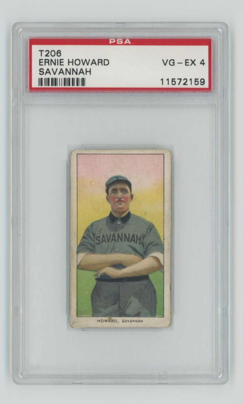 1909 PIEDMONT WHITE BORDER EARNIE HOWARD PSA 4 SAVANNAH