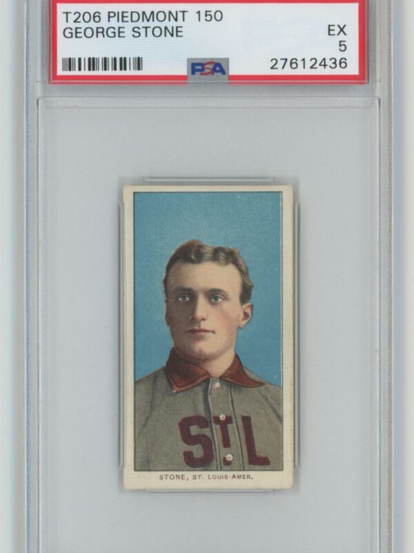 1909 PIEDMONT WHITE BORDER GEORGE STONE PSA 5 ST. LOUIS POP 6 ONLY 6 HIGHER