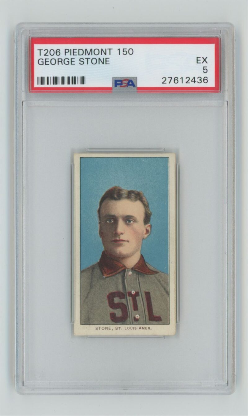 1909 PIEDMONT WHITE BORDER GEORGE STONE PSA 5 ST. LOUIS POP 6 ONLY 6 HIGHER