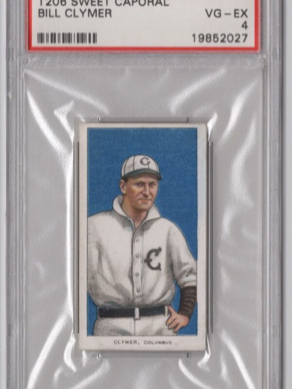 1909 SWEET CAPORAL T206 BILL CLYMER PSA 4 COLUMBUS