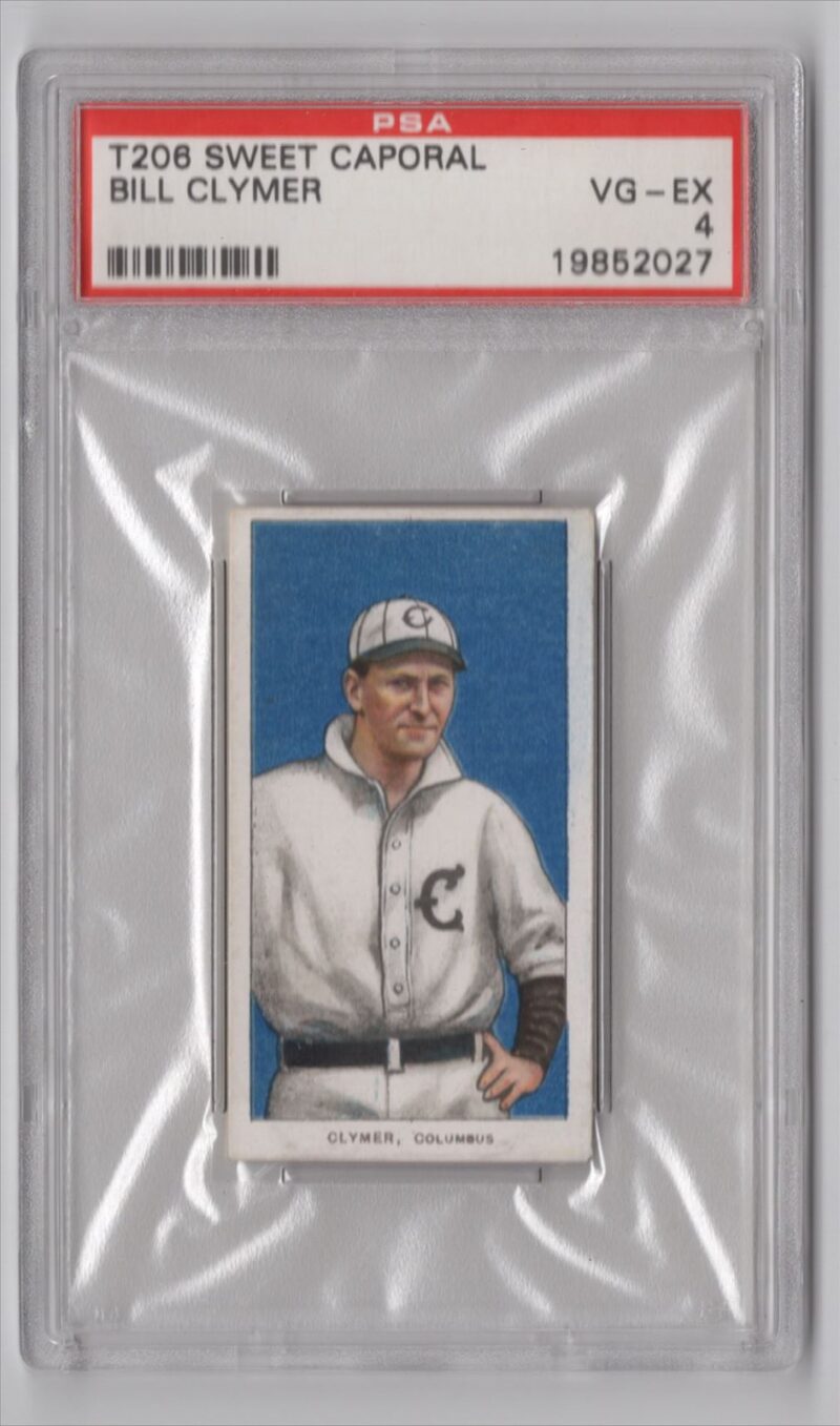 1909 SWEET CAPORAL T206 BILL CLYMER PSA 4 COLUMBUS