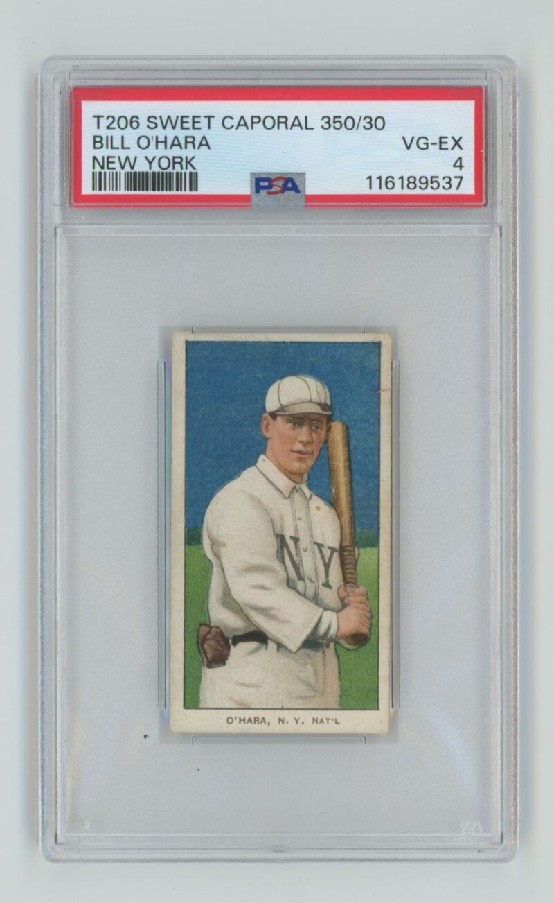 1909 SWEET CAPORAL WHITE BORDER BILL OHARA PSA 4 NEW YORK POP 7 ONLT 3 HIGHER 286735698451