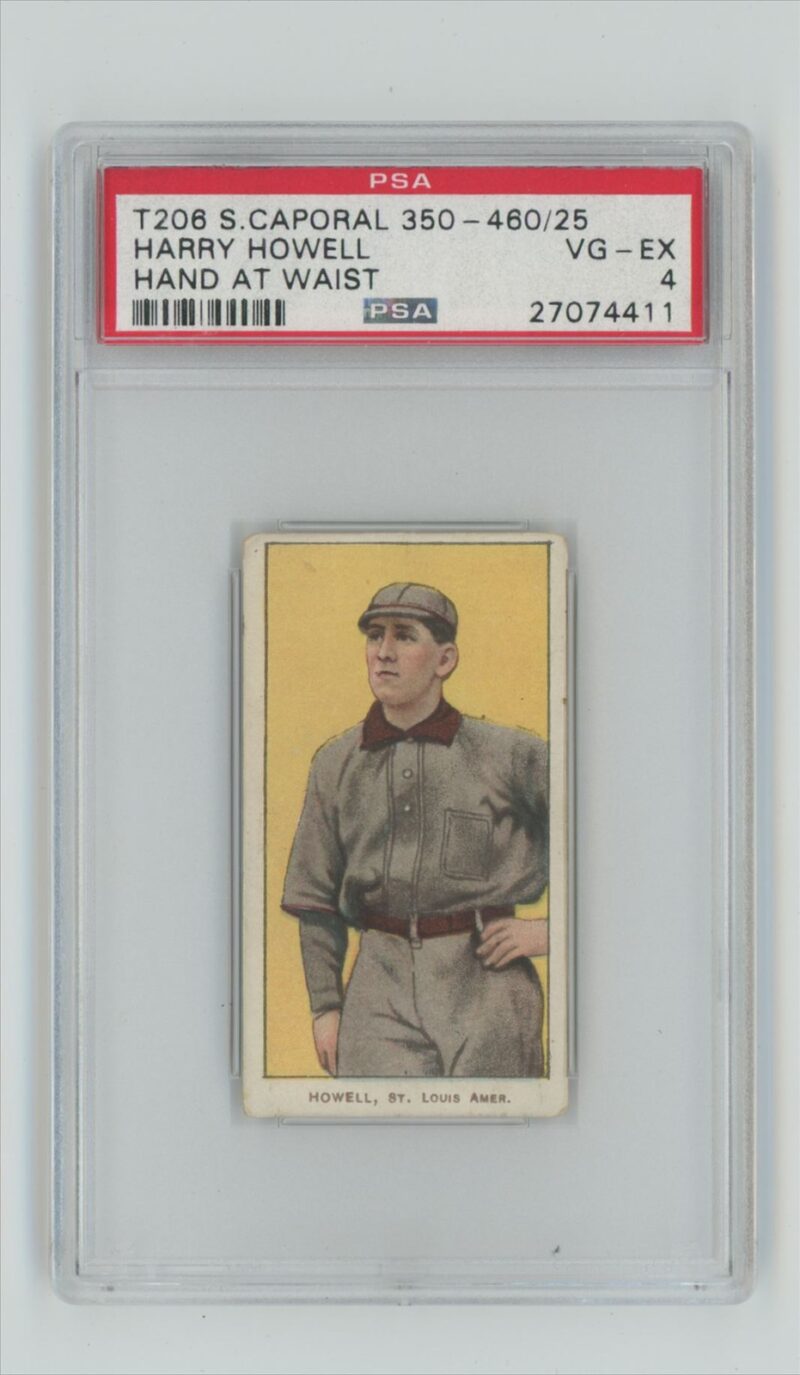 1909 WHITE BORDER HARRY HOWELL 27074411 PSA 4 ST LOUIS POP 1 ONLY 2 HIGHER 286720039501