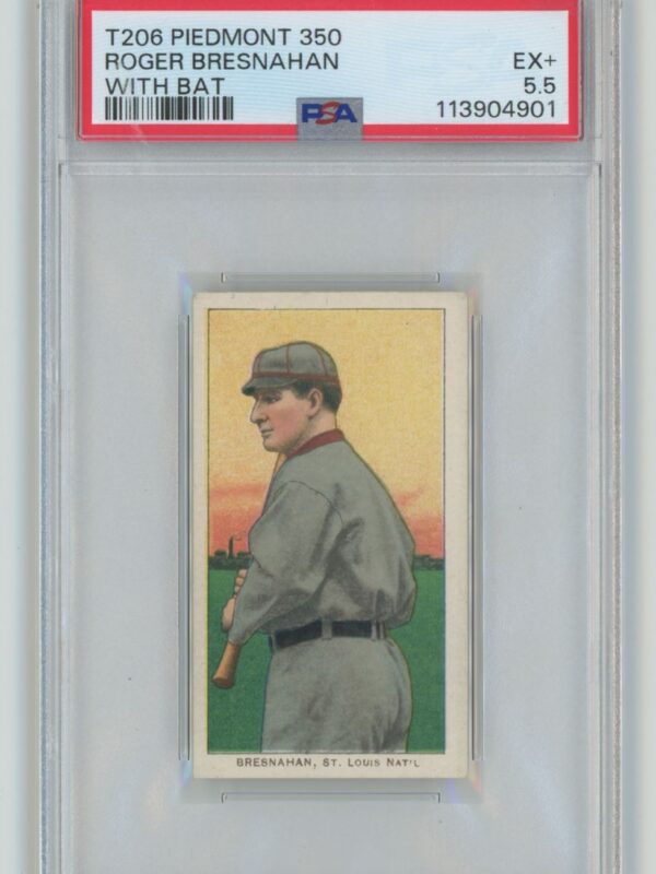 1909 WHITE BORDER ROGER BRESNAHAN 113904901 PSA 5.5 ST. LOUIS TOTAL POP: 42
