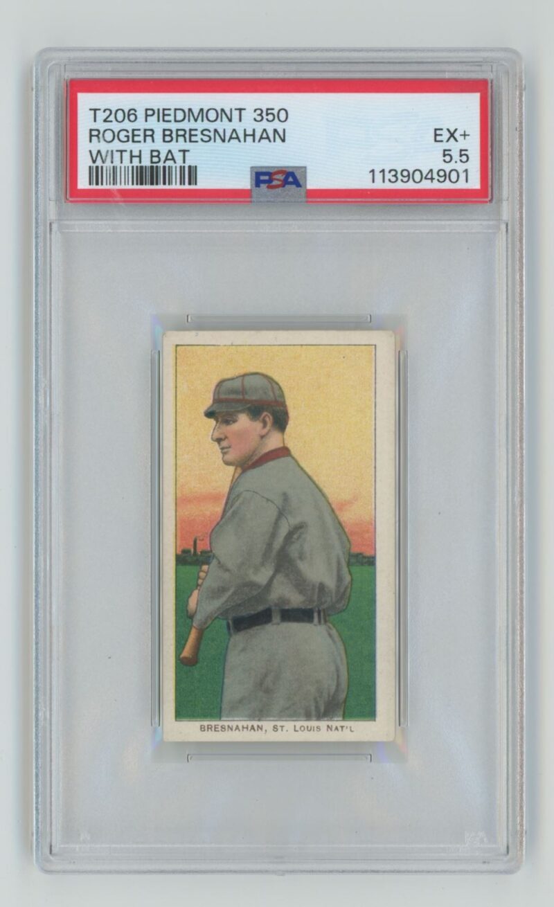1909 WHITE BORDER ROGER BRESNAHAN 113904901 PSA 5.5 ST. LOUIS TOTAL POP: 42