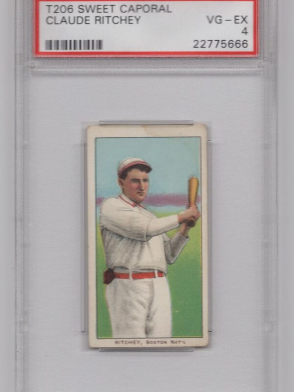 1910 SWEET CAPORAL WHITE BORDER CLAUDE RITCHEY PSA 4 BOSTON POP 14