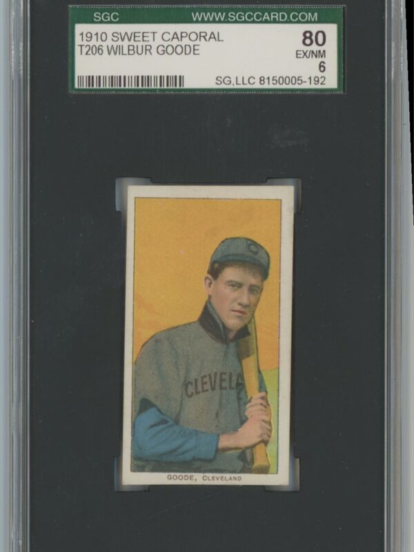 1910 SWEET CAPORAL WHITE BORDER WILBUR GOODE SGC 6 CLEVELAND