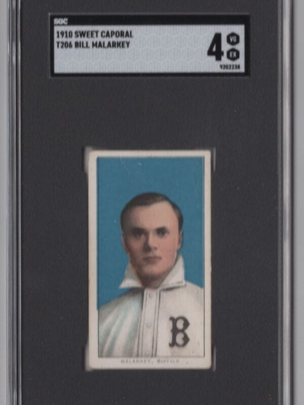 1910 SWEET CAPORL WHITE BORDER BILL MALARKEY SGC 4 BUFFALO BISONS