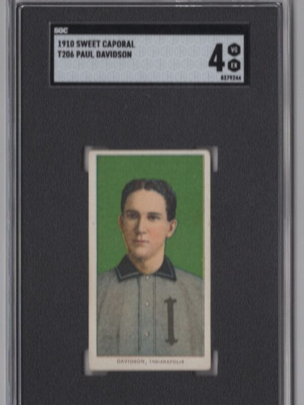 1910 WHITE BORDER PAUL DAVIDSON SGC 4 INDIANAPOLIS POP: 2/ NONE HIGHER